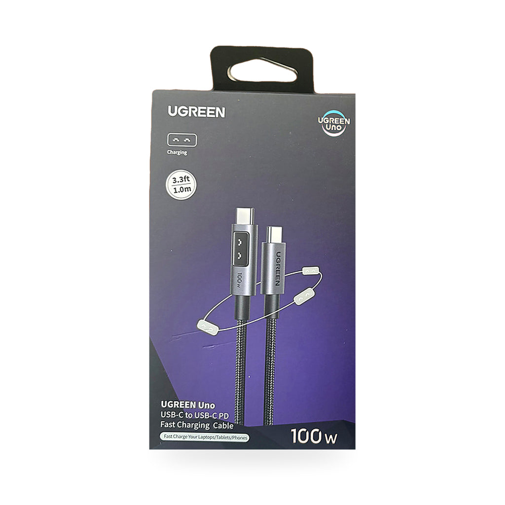 Cable UGREEN Uno USB-C a USB-C 100 W de 1 m