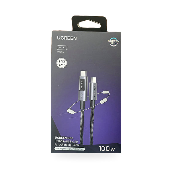 Cable UGREEN Uno USB-C a USB-C 100 W de 1 m